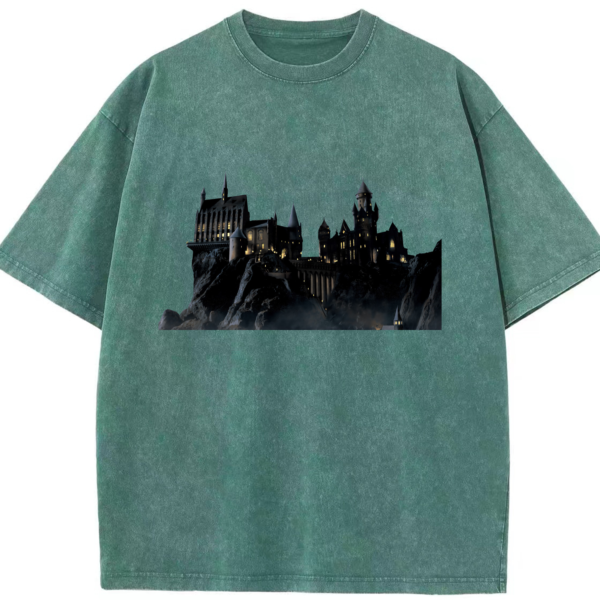 （画像用） Harry Potter ハリー・ポッターシリーズ 綿100% ヴィンテージ風 半袖Tシャツ（フロントプリント）